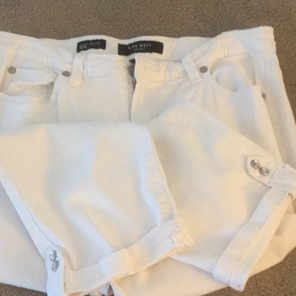 Nine West Capri jean with embellished cuff